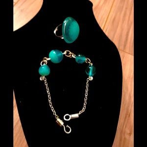 Hand made jewelry set. Beautiful beautiful resin with sand